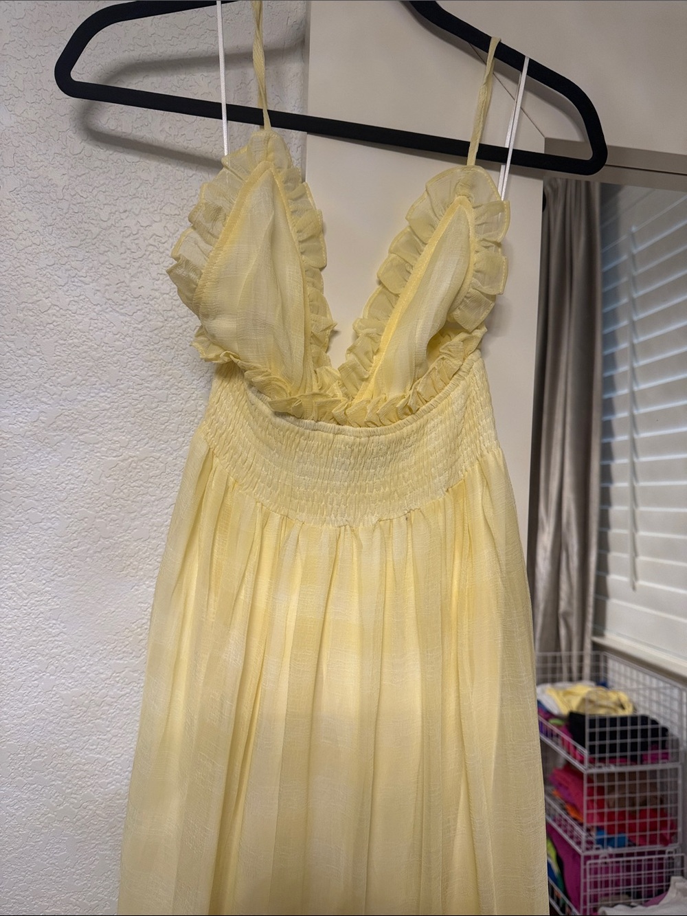 Vici Yellow Ruffle Trim Maxi Dress - Picture 7 of 11